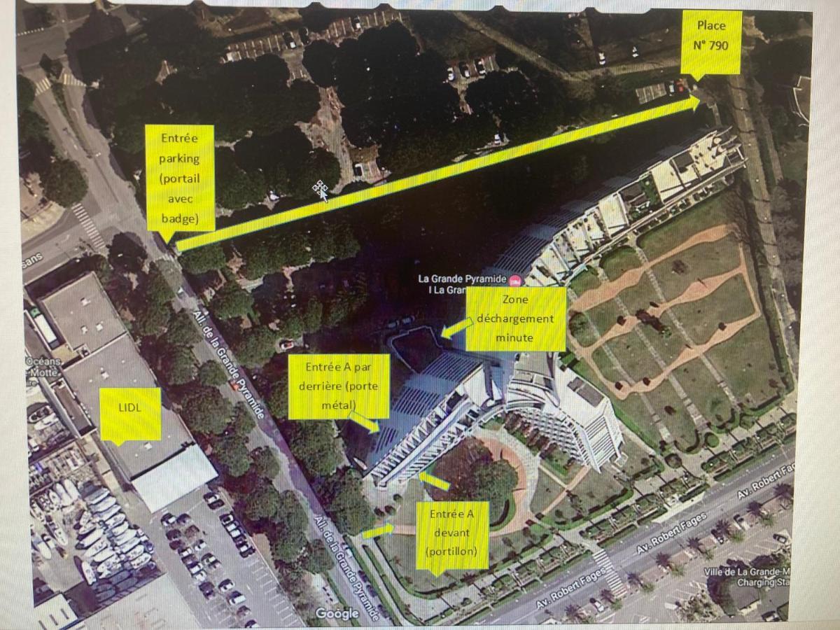 Reve Bleu Residence La Grande Pyramide Vue Port Hyper Centre Wifi Parking Prive Gratuit Exterior photo